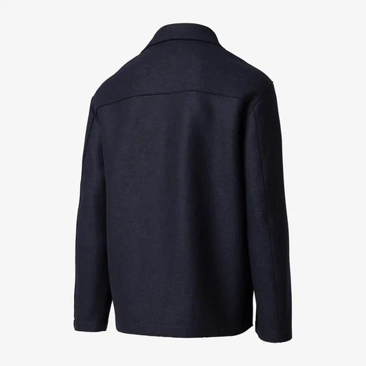 Harris Wharf London Oversized Pressed Wool Peacoat