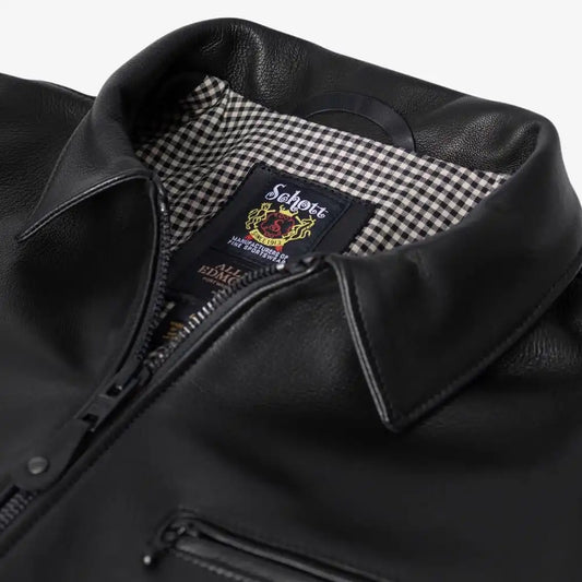 Schott® N.Y.C. X Allen Edmonds Leather Delivery Jacket