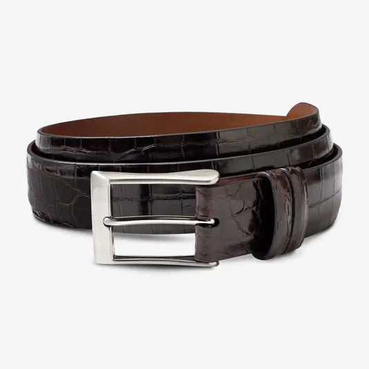 Genuine Crocodile Dress Belt