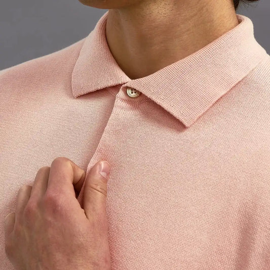 Short Sleeve Knit Polo