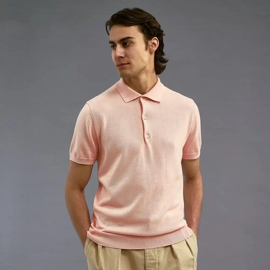 Short Sleeve Knit Polo